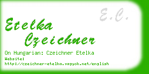 etelka czeichner business card